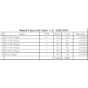 Nasra School Class 7-8 Copies Set