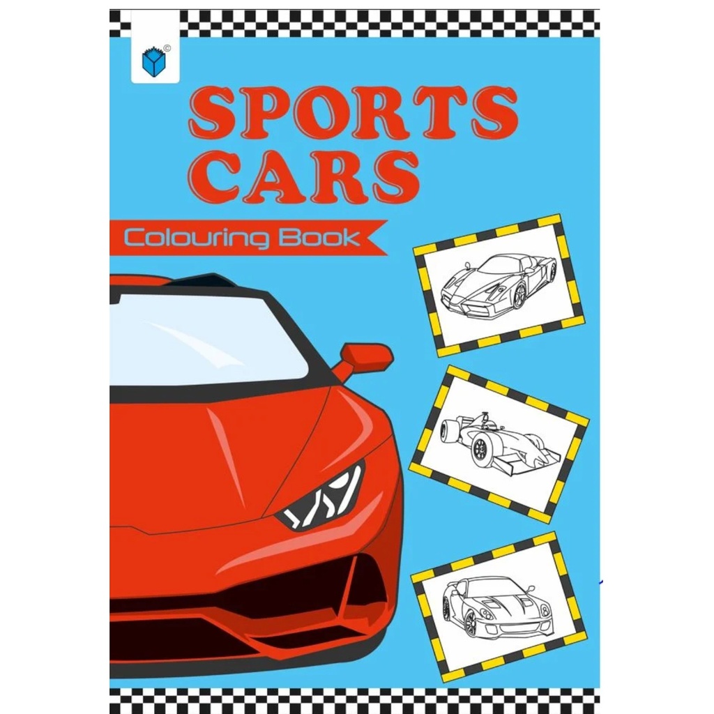 Sports Cars Colouring Book
