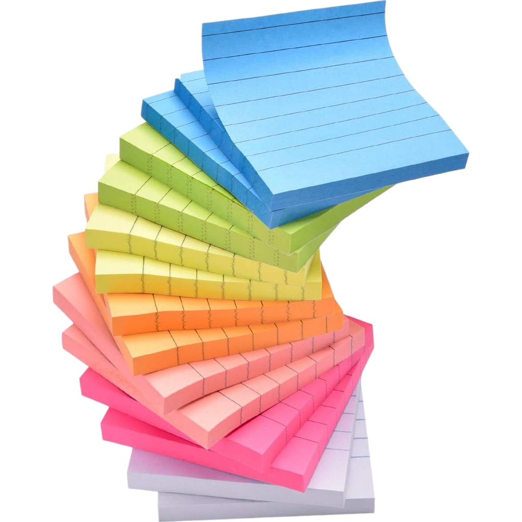 Line Sticky Notes 3x3 inches 100 Sheets Polo