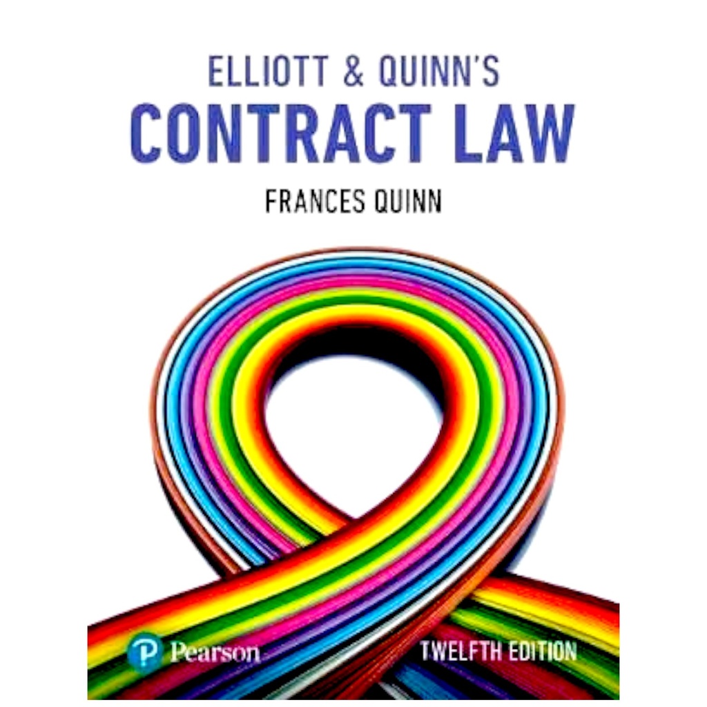 [9781292251400] Elliot & Quinn's Contract Law - A Level - 12th Edition - Frances Quinn - Low Price Edition