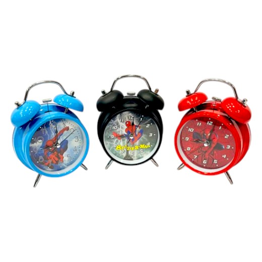 Spiderman Twin Bell Alarm Clock - No. MMZ668-4