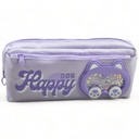 Happy Dog Double Zipper Pouch - Purple