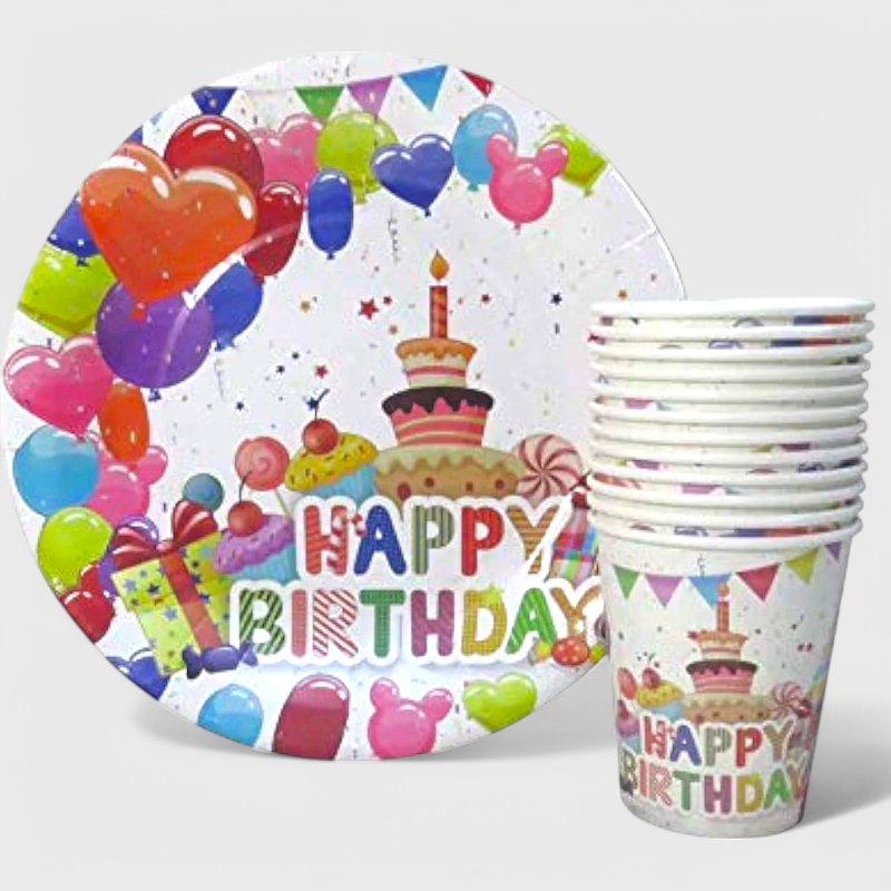 [8682130013970] Happy Birthday Paper Plate 1345