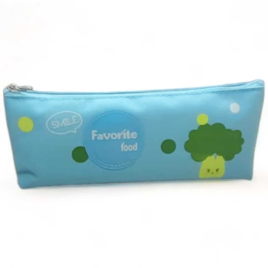 Favorite Food Pencil Pouch - Blue