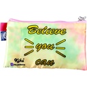 Believe You Can Double Zipper Pencil Pouch