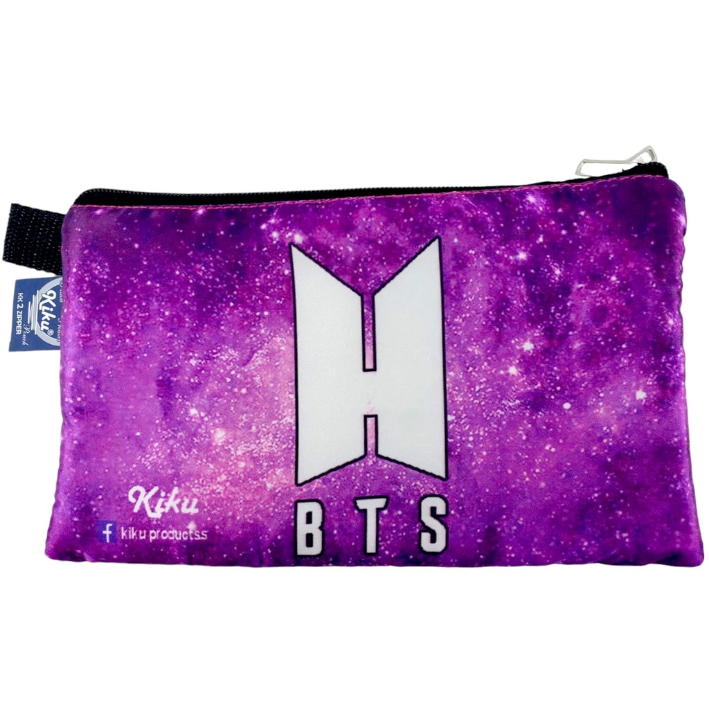 BTS Double Zipper Pencil Pouch