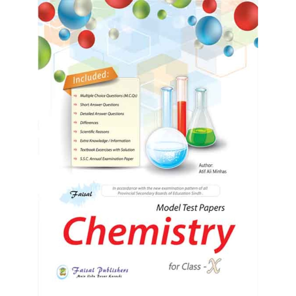 Faisal Model Test Paper Chemistry For Grade 10