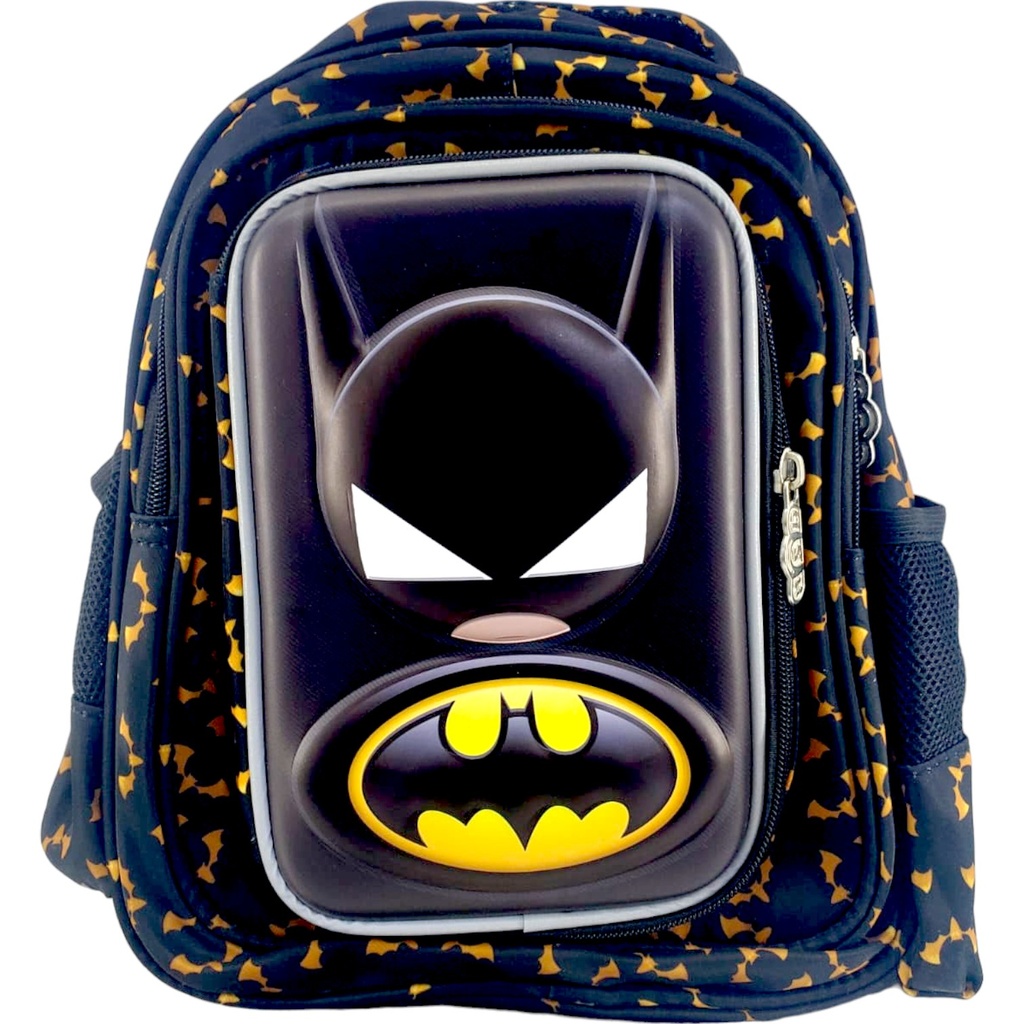 Batman Pre-Primary School Bag - Black/Yellow( IMPORTED )