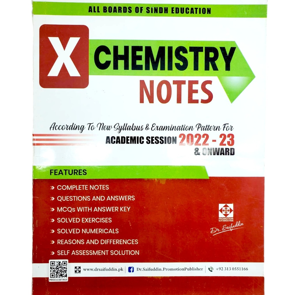 Chemistry Notes For Class X - Dr Saifuddin