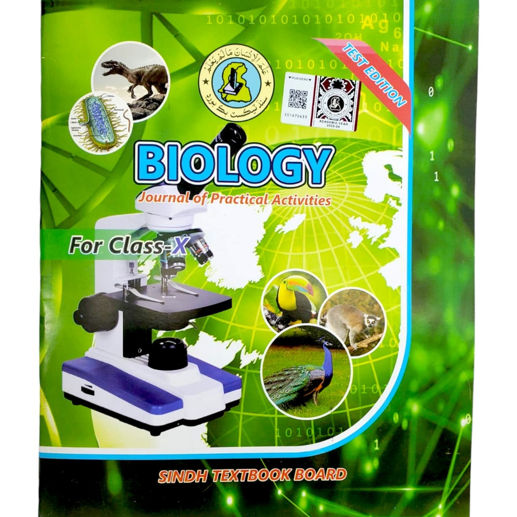 Biology Practical Book & Journal For Class X - Sindh Textbook Board