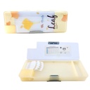 Magnetic Pencil Box - Yellow - No.35223 - Leaf Design