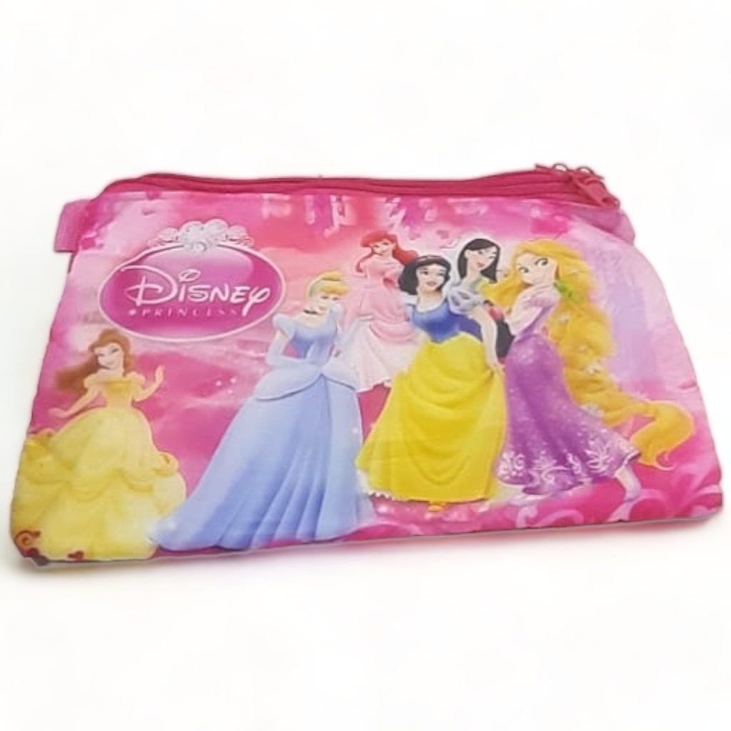 Princess Triple Zipper Pencil Pouch - Assorted Design