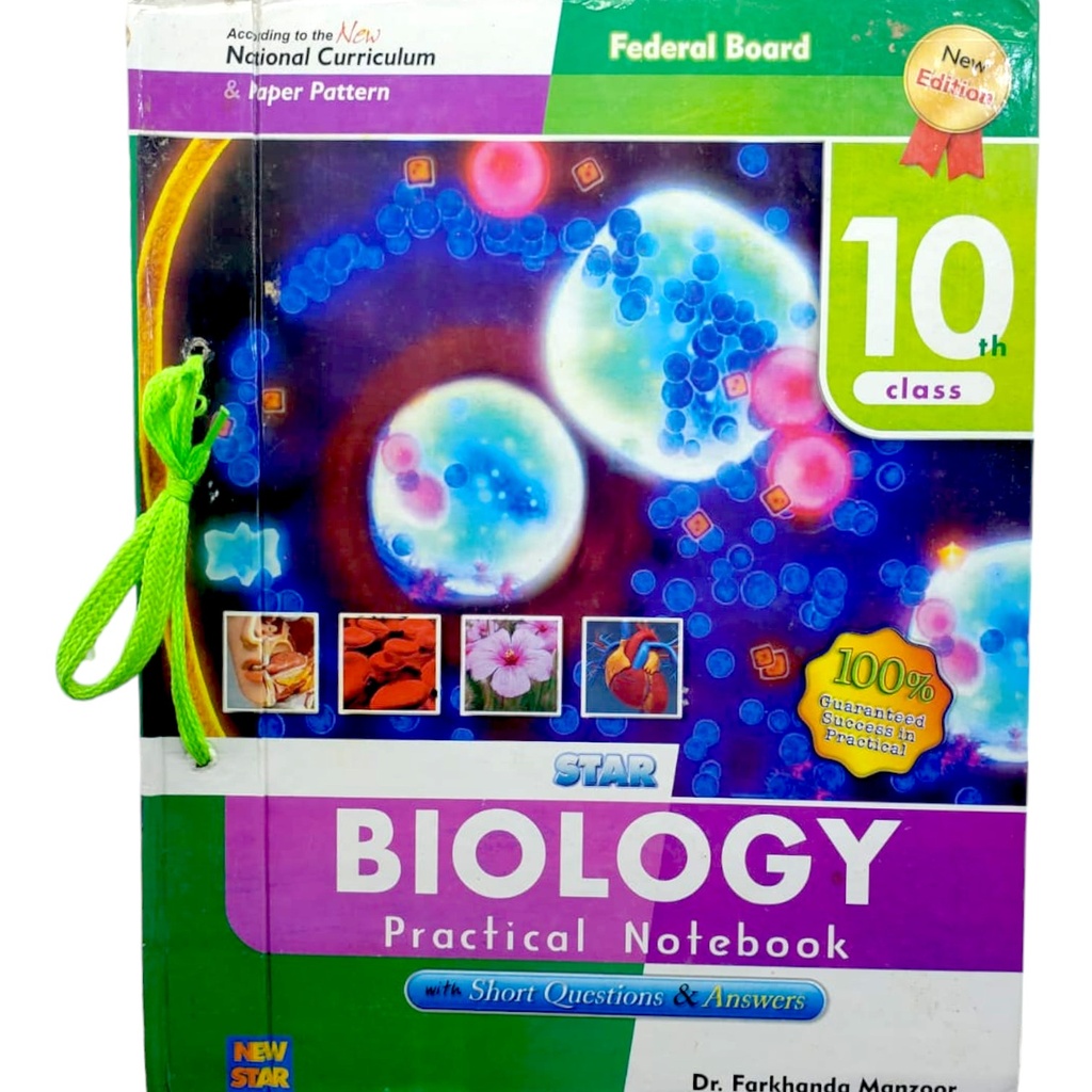 Biology Practical Notebook with Short Question & Answer for Class X - New Edition - Dr. Farkhanda Manzoor