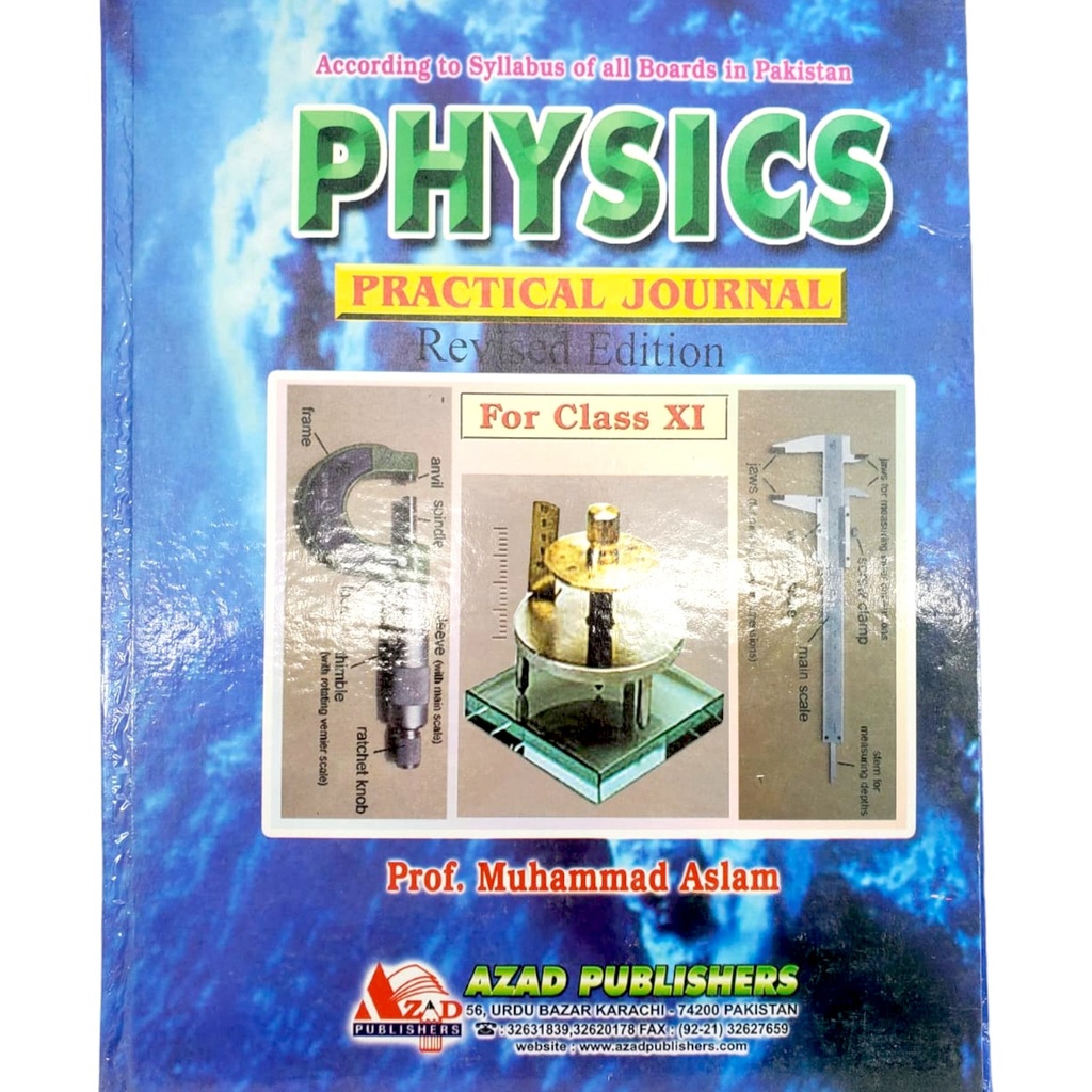 Physics Practical Journal For Class XI -M. Aslam