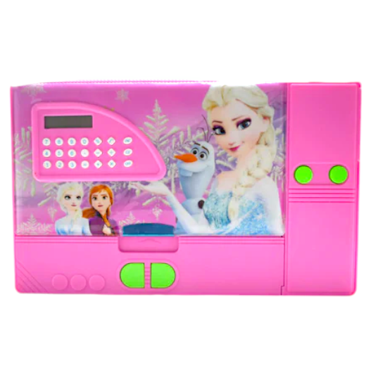 Frezon Jumbo Double Side Magnetic Pencil Box With Calculator - No. JC-2727 / KK949