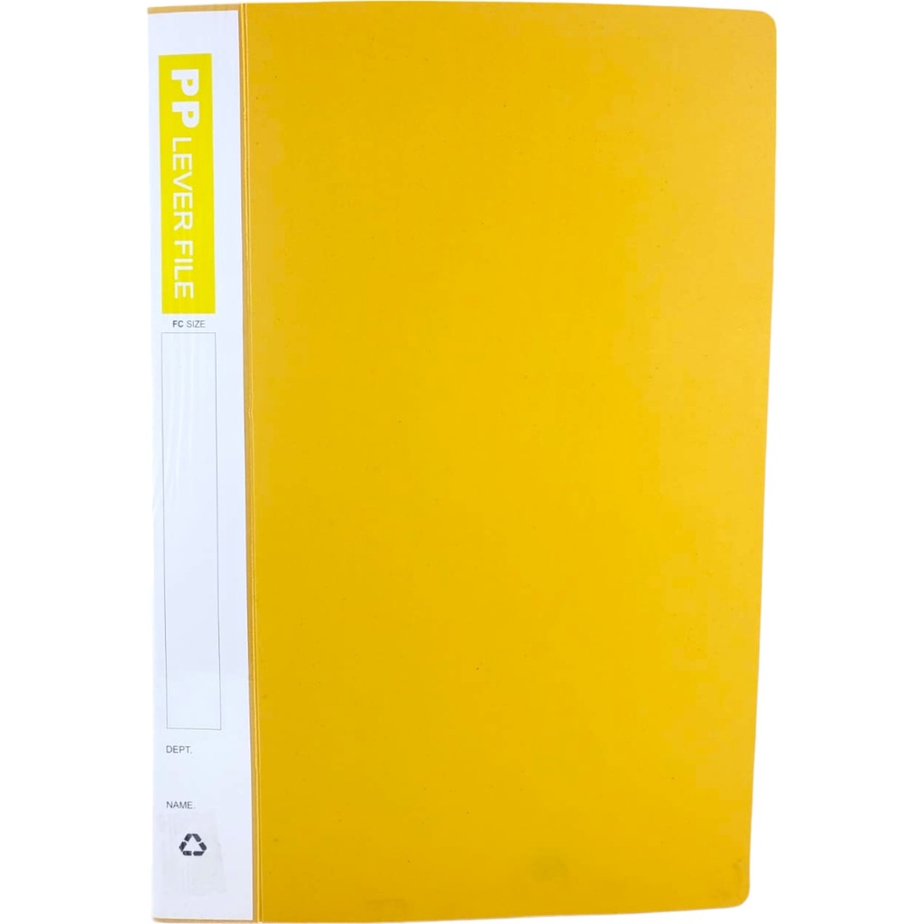 PVC Ring File Legal Size - Yellow