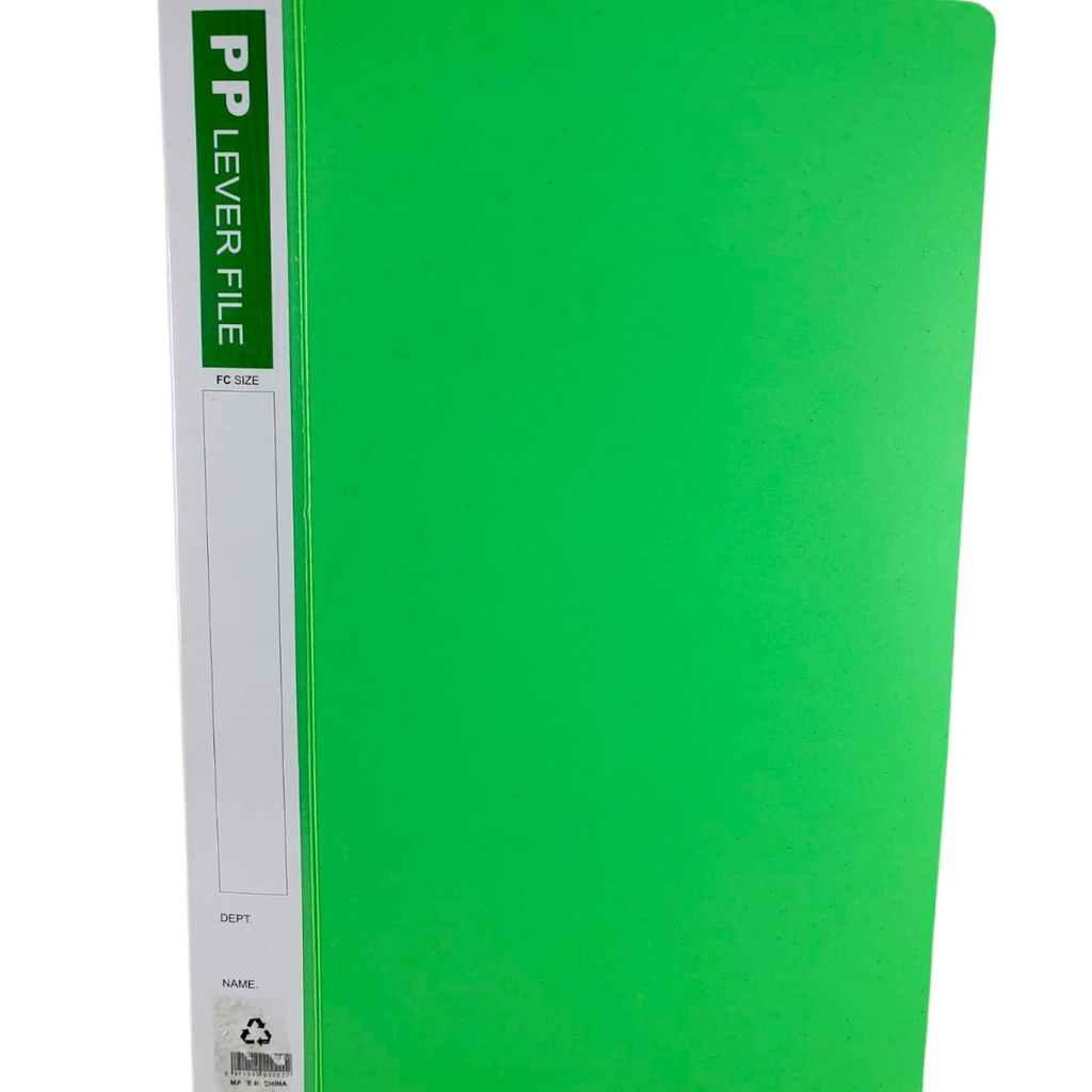 PVC Ring File Legal Size - Green