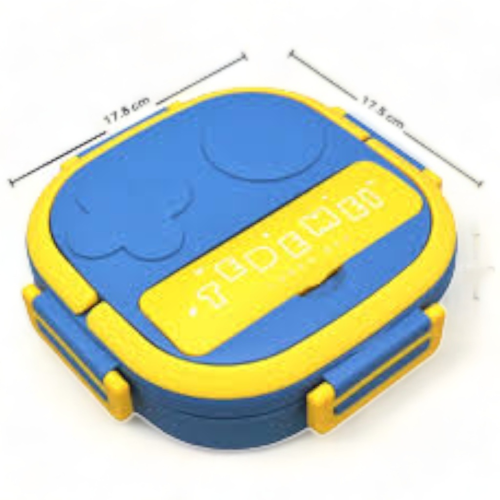 Stainless Steel Children's Lunch Box - Blue - No. TDM6122