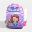 Sofia School Bag - Blue/Pink - Class - 1 - 2 ( IMPORTED )