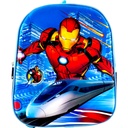 Iron-Man Pre-Primary School Bag - Blue( MADE IN PAKISTAN )