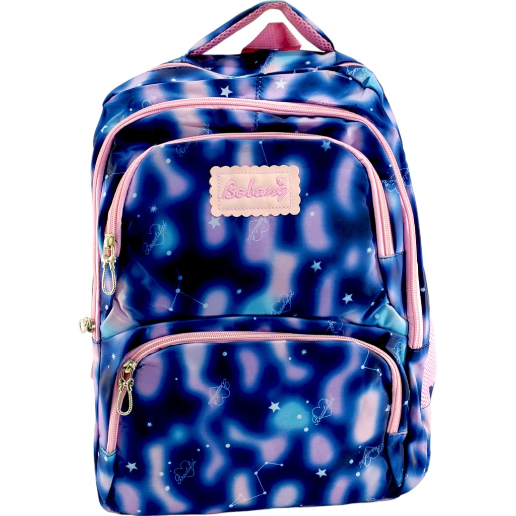 Bebang School Bag - Blue/Pink - Class - 1 - 3( IMPORTED )