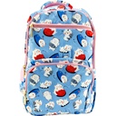 Snow Cat Printed School Bag - Blue/Pink - Class - 1 - 2( IMPORTED )