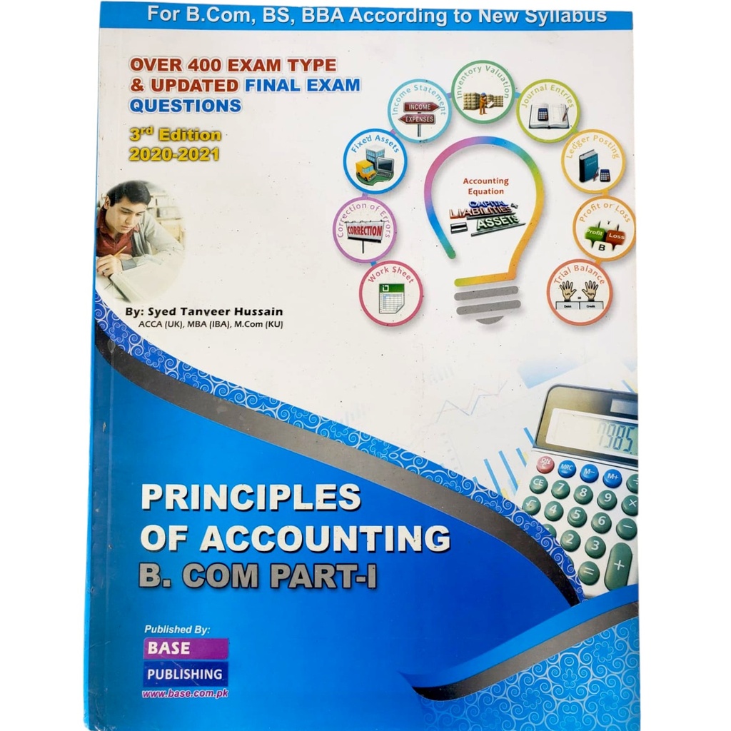 Principles of Accounting B.Com part 1 - 3rd Edition - Base Publisher
