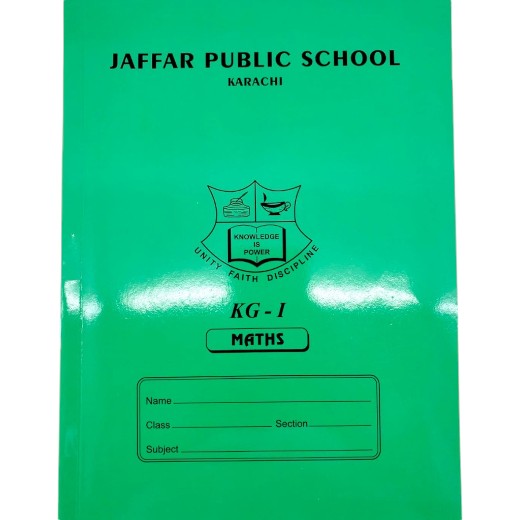 Math Printed Copy For Class KG 2 - Jaffar Public School