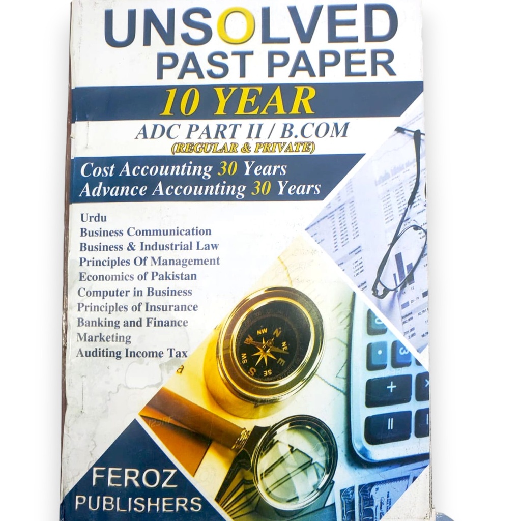 Unsolved Past Papers 10 Years B.Com Part II