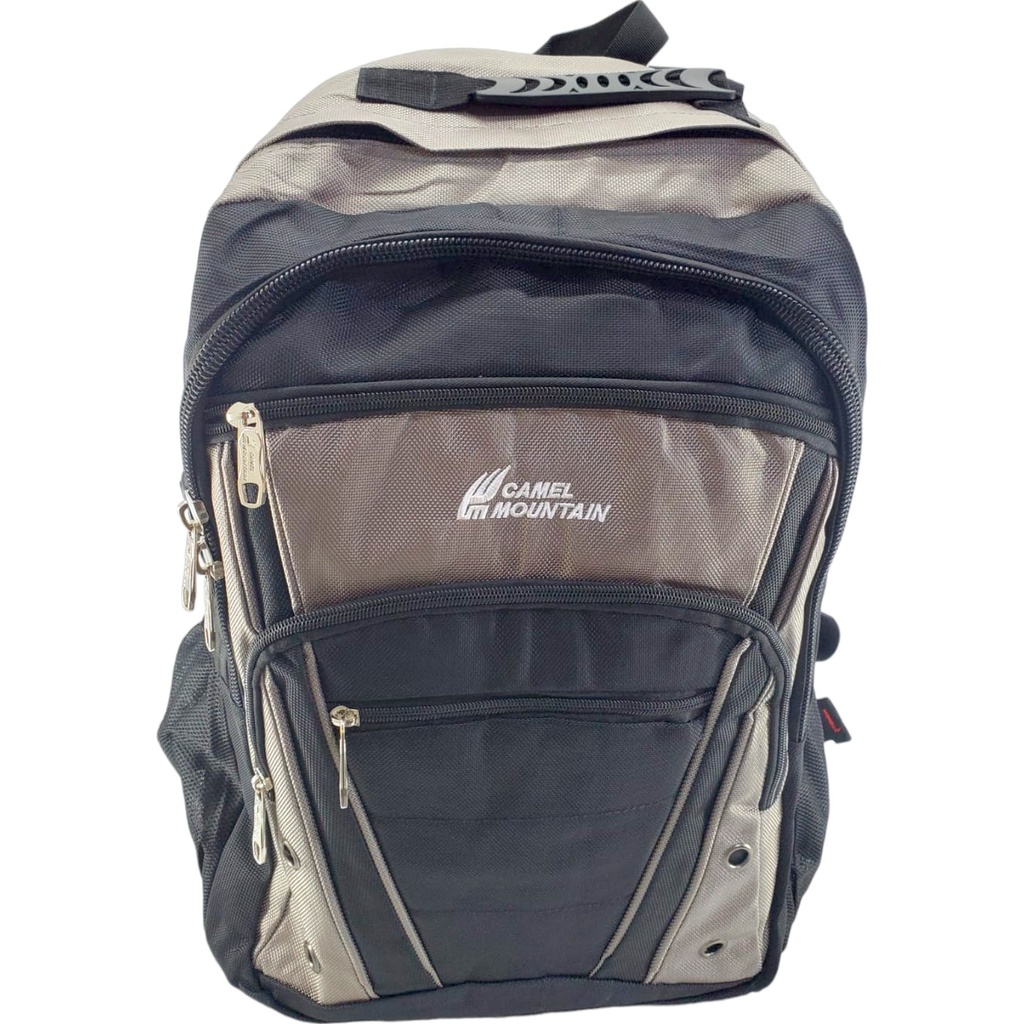 Camel Mountain 20Inch School Bag With - Black/Grey - Class - 3 - 8( IMPORTED )