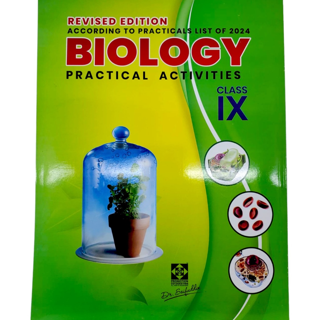 Biology Practical Book & Journal For Class IX - Dr Saifuddin
