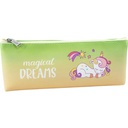Green/Peach Unicorn Pencil Pouch - No. BD-789