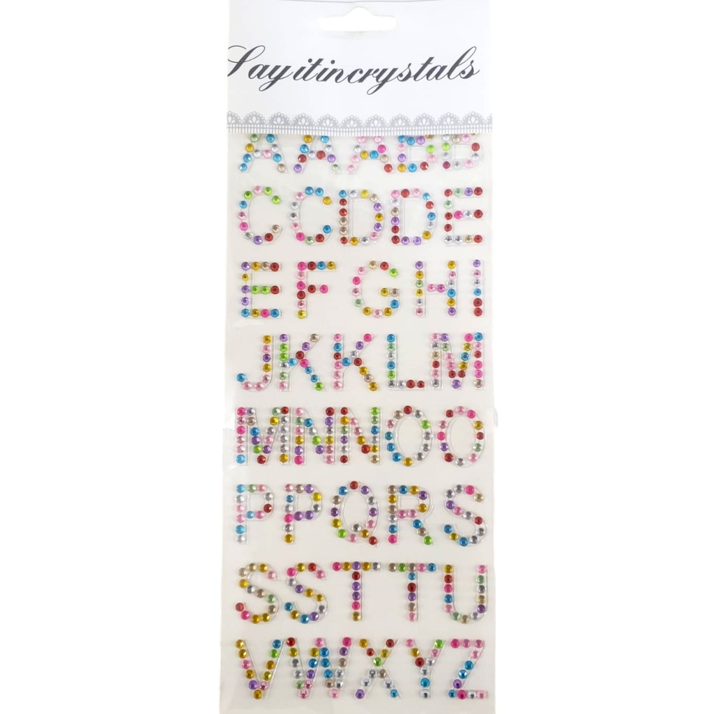 Multi Color Alphabet Beads - No. 486-2