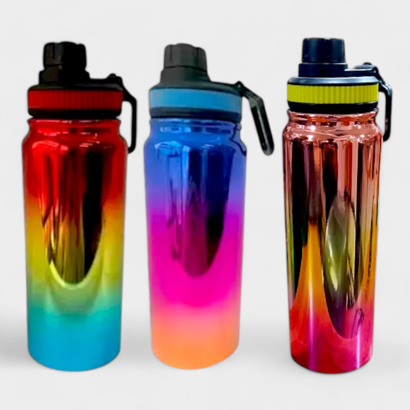 Multi color Stainless Steel Sports Water Bottle 1000ml / 500ml 5-1