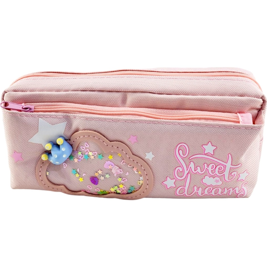 Sweet Dream Pencil Pouch - Baby Pink - No. HR-2163