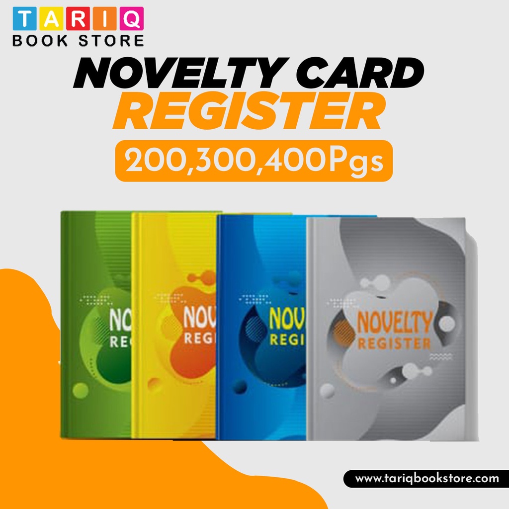 [1121518127030] Card Register 400 Pages - Local Paper