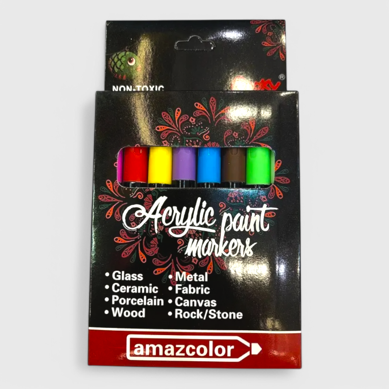 Acrylic Paint Marker - Amazcolor (8 Pcs)