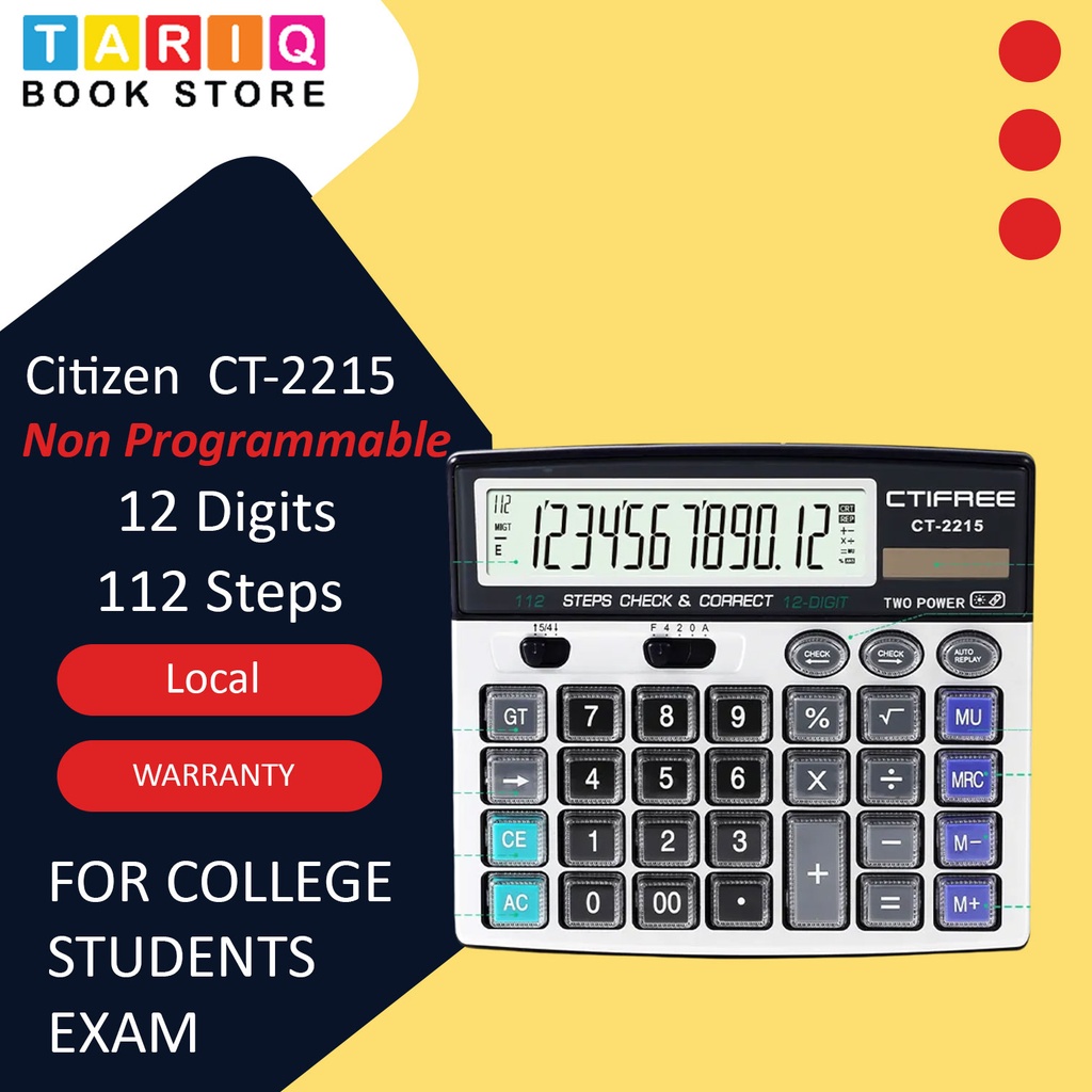 Citizen Superior Electronic Calculator - CT-2215