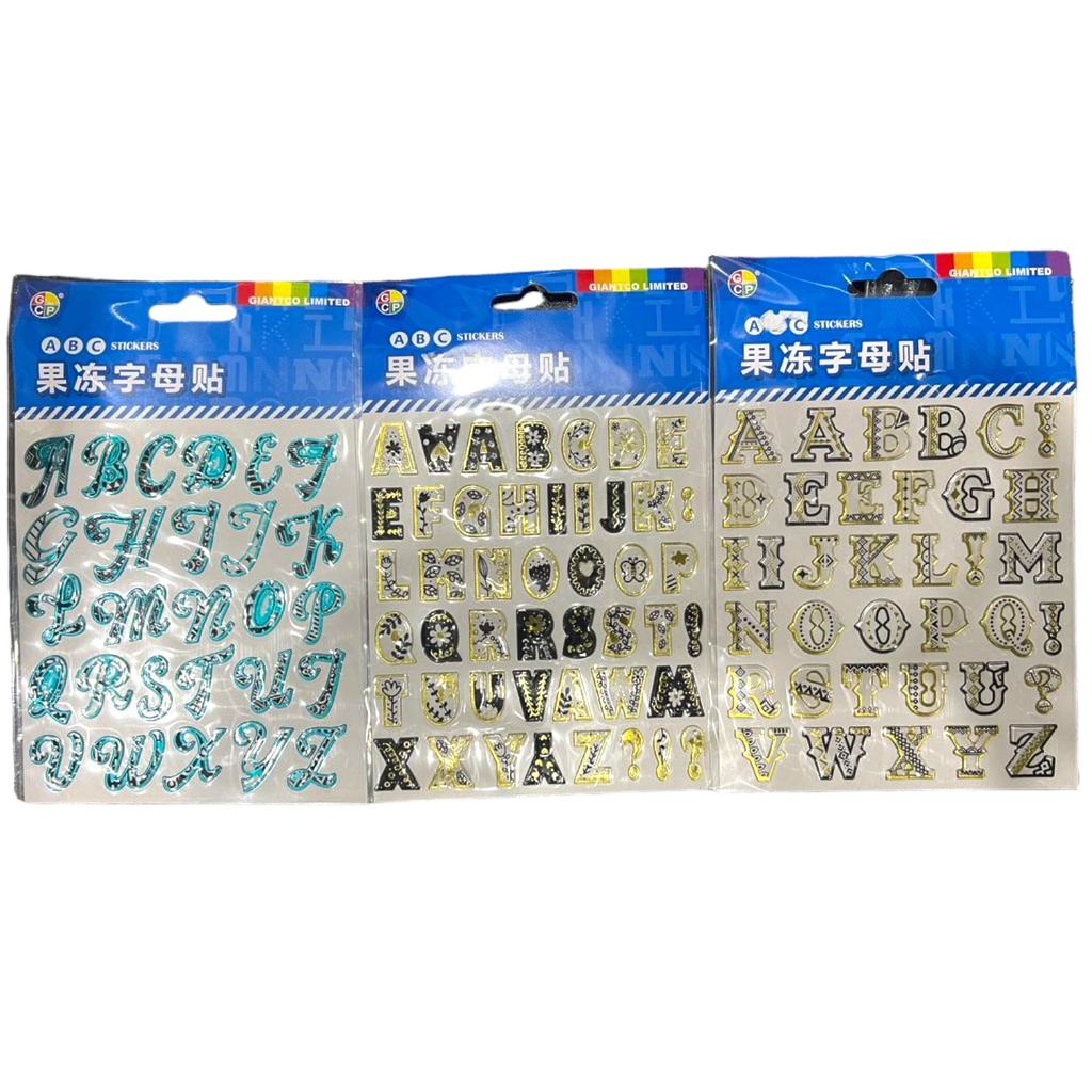 A B C Stickers - Assorted