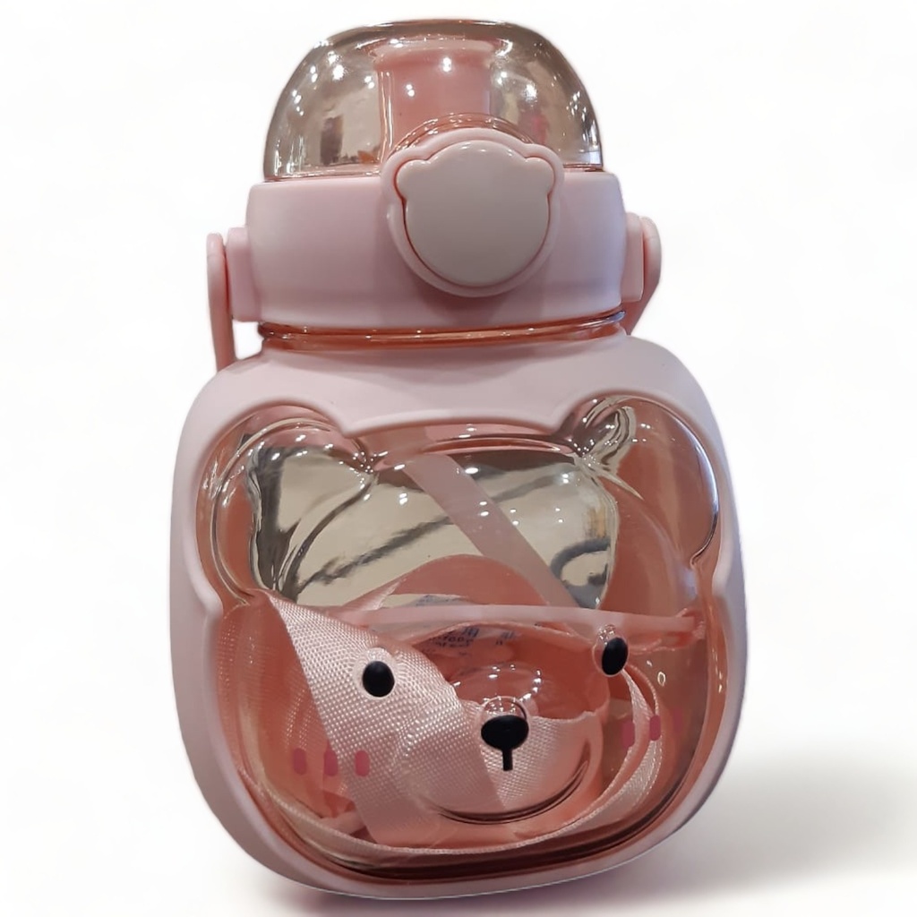 Tyeso Travel Tumbler (Peach) Plastic Water Bottle 550ml