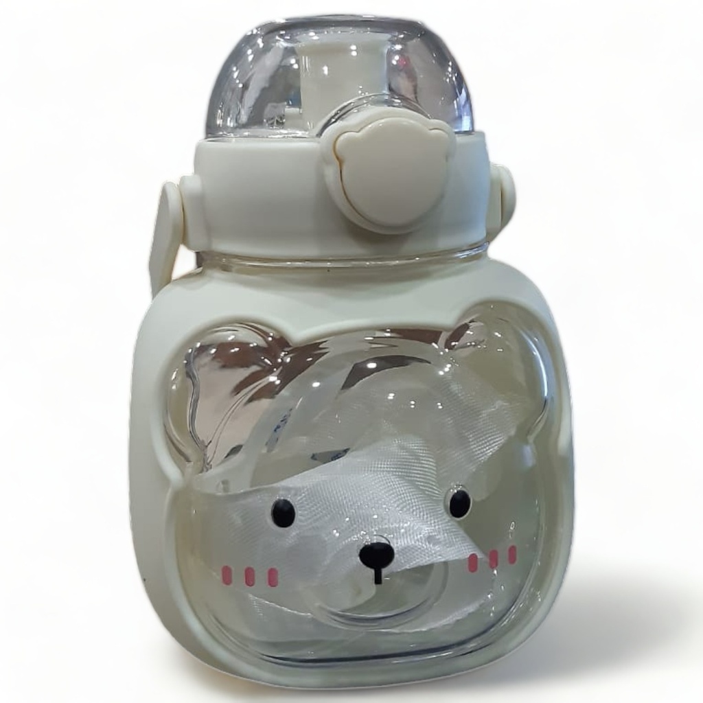 Tyeso Travel Tumbler (Off- White) Plastic Water Bottle