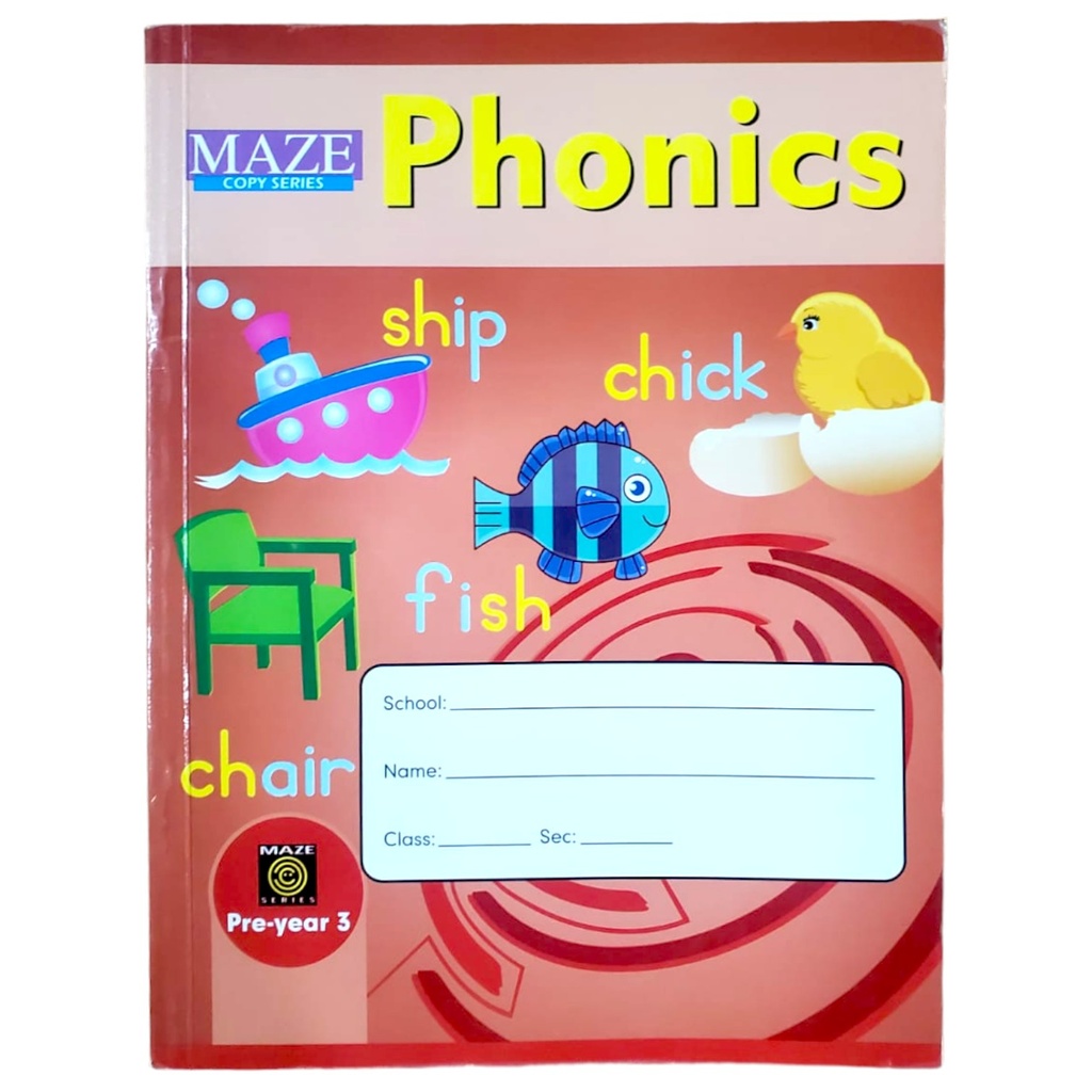 Maze Phonics Copy Series Pre Year 3