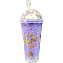 Unicorn Straw Sipper 550ML (Smile Sparkle Shine) - Purple