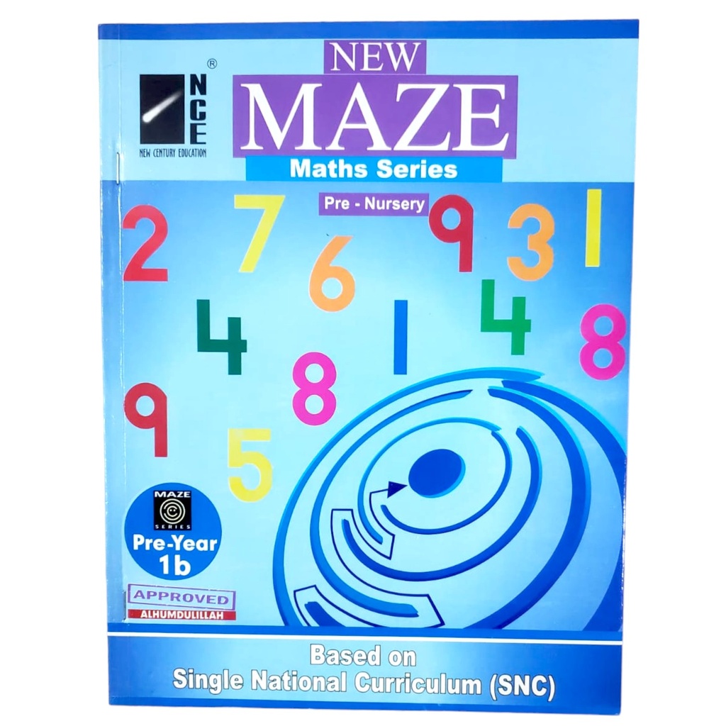 New Maze Maths Series Workbook 1B For Class Pre Nursery (SNC)