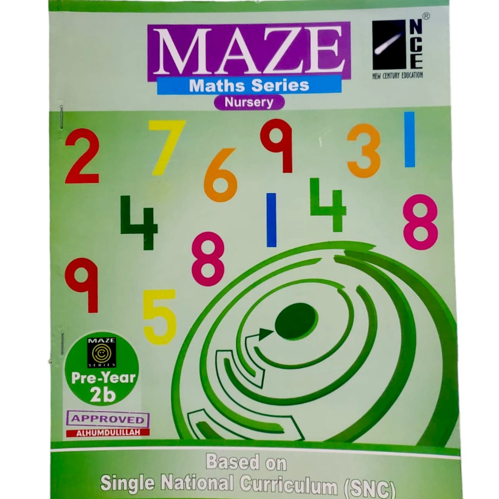 Maze Maths Workbook Series Nursery Pre Year 2B