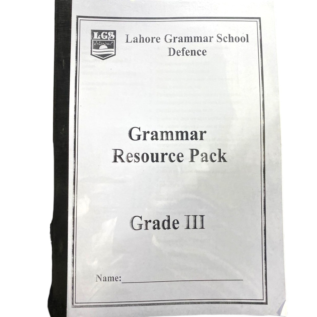 Language Workbook Level 4 & 5 For Grade 3 - LGS