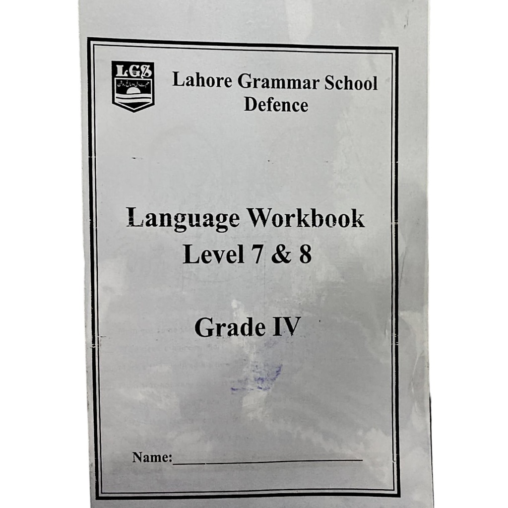 Language Workbook Level 7 & 8 For Grade 4 - LGS