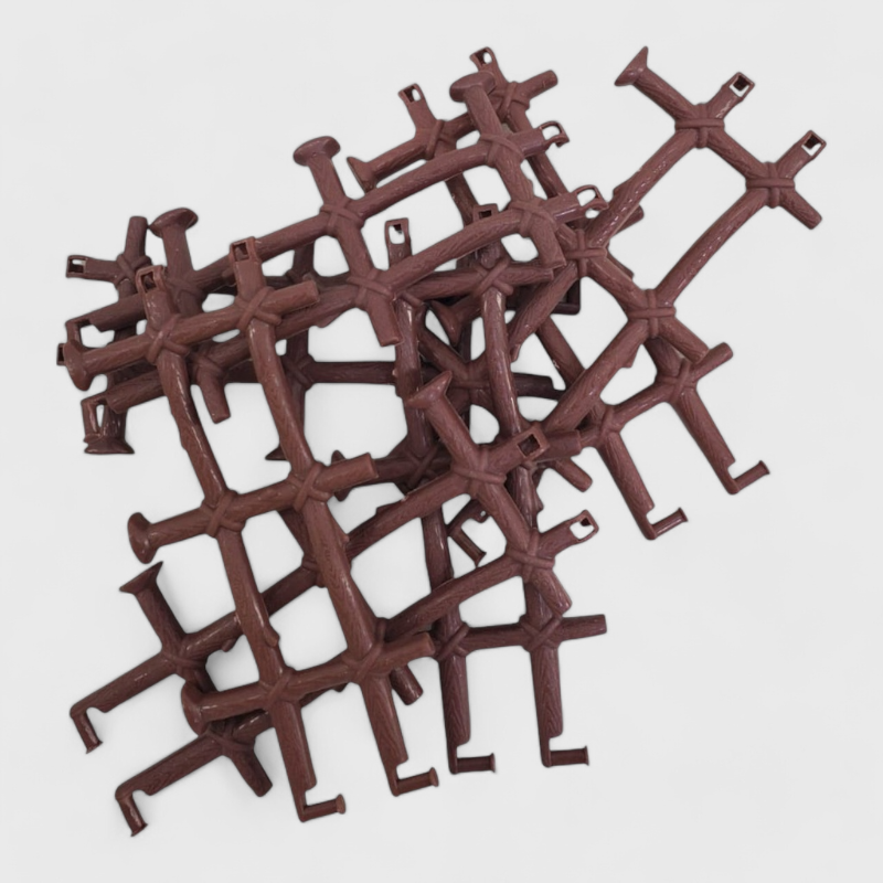 Fences Brown Large with Attaching Lock Tied Look - Pack Of 16 - TMTRF5