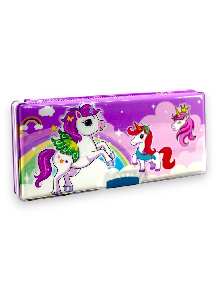 Unicorn Magnetic Pencil Box - No. JC-113 - Purple