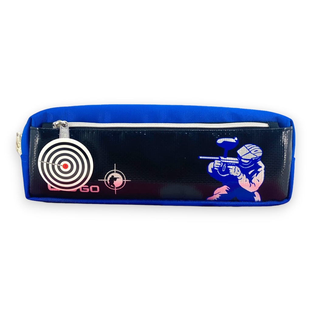 GOGO Double Zipper Pencil Pouch - No. BD-872 - Black